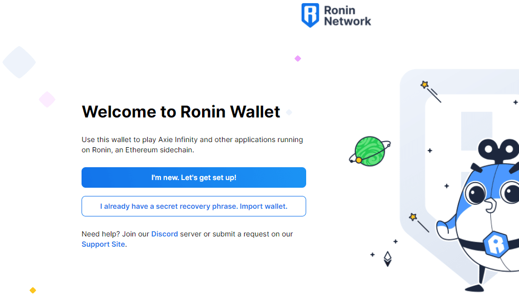 Setting Up A Ronin Wallet 3