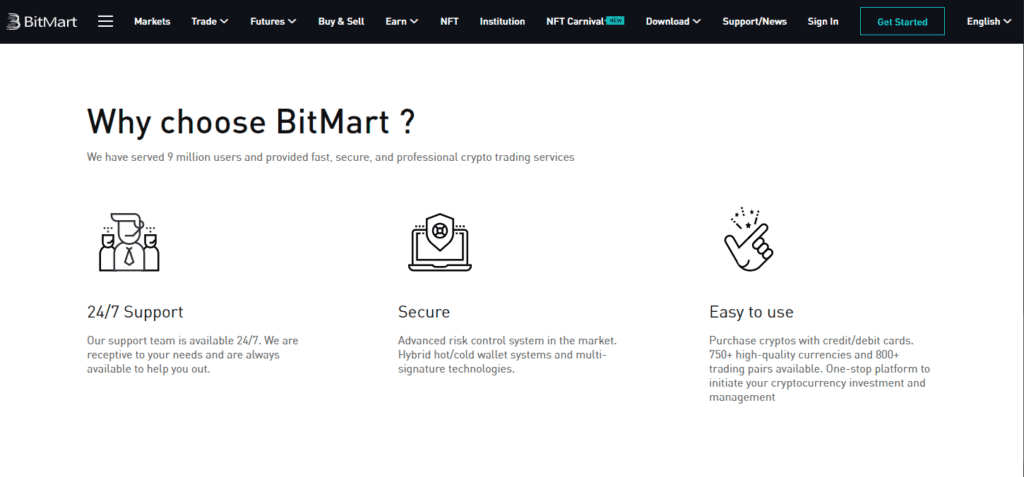 Bitmart Review Security