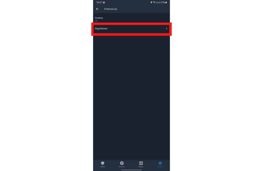 How To Enable Dapps On Trust Wallet Android Step 4