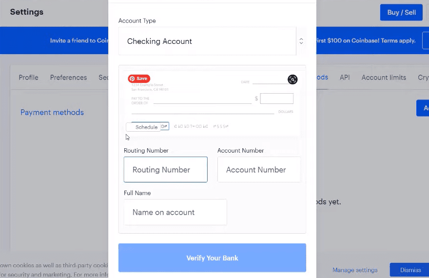 How To Withdraw Money From Coinbase Fill In The Information