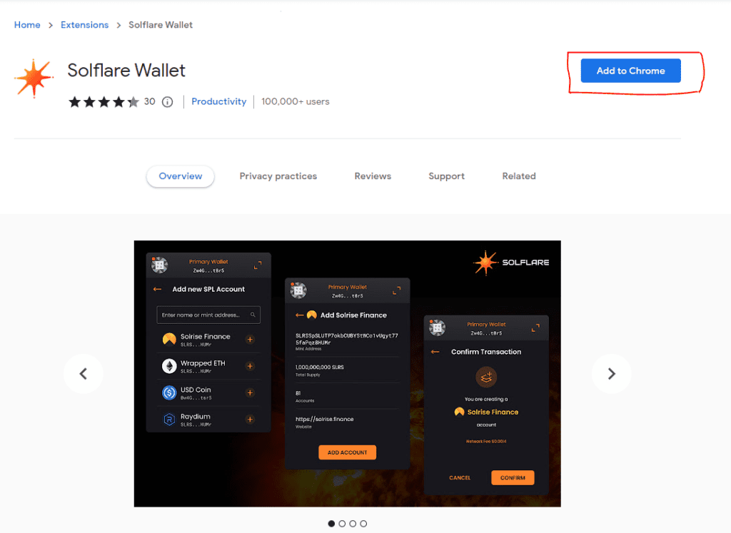 How To Stake Solana Setting Up Solflare Wallet Step 2