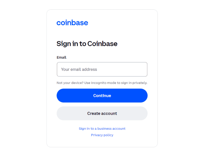 coinbase check