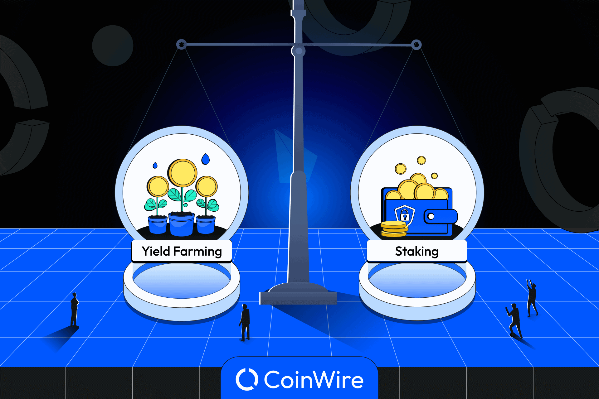Yield Farming Vs. Staking Featured Image