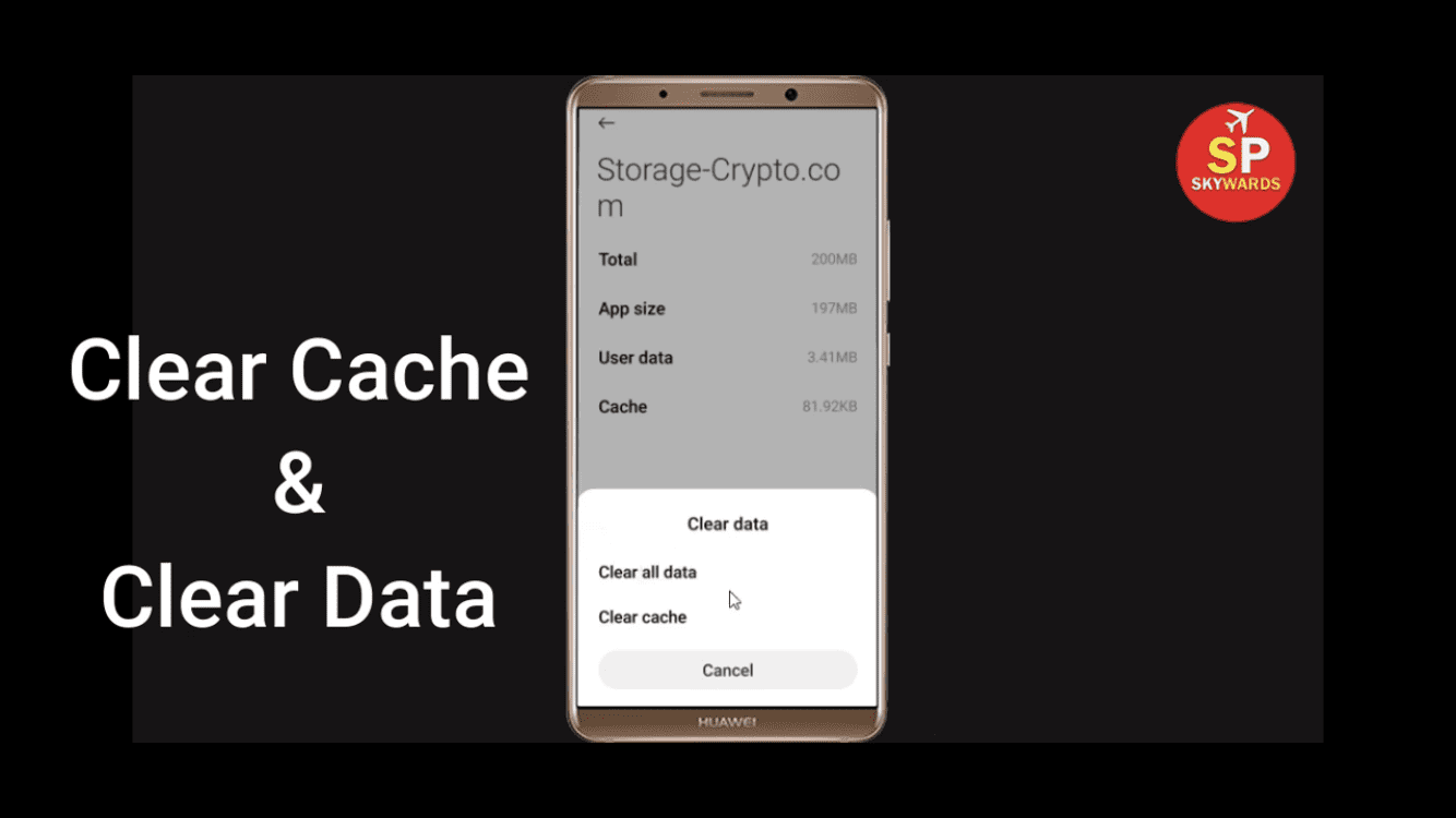 Crypto.com App Not WorkingStep 4 To FixClear The Cache And Data