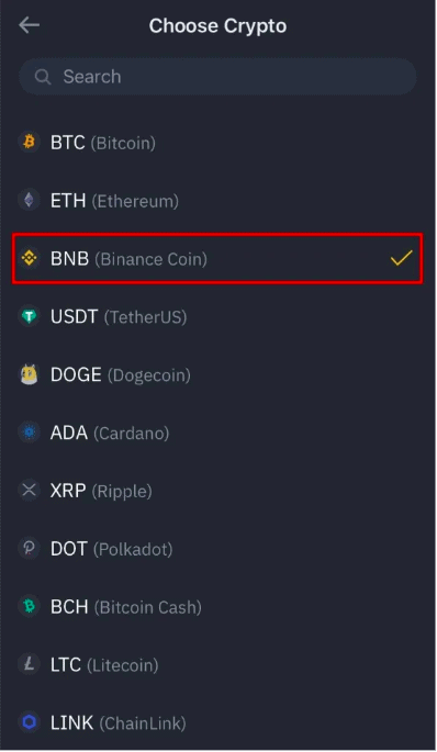 Bnb Not Available On Trust Wallet Step2