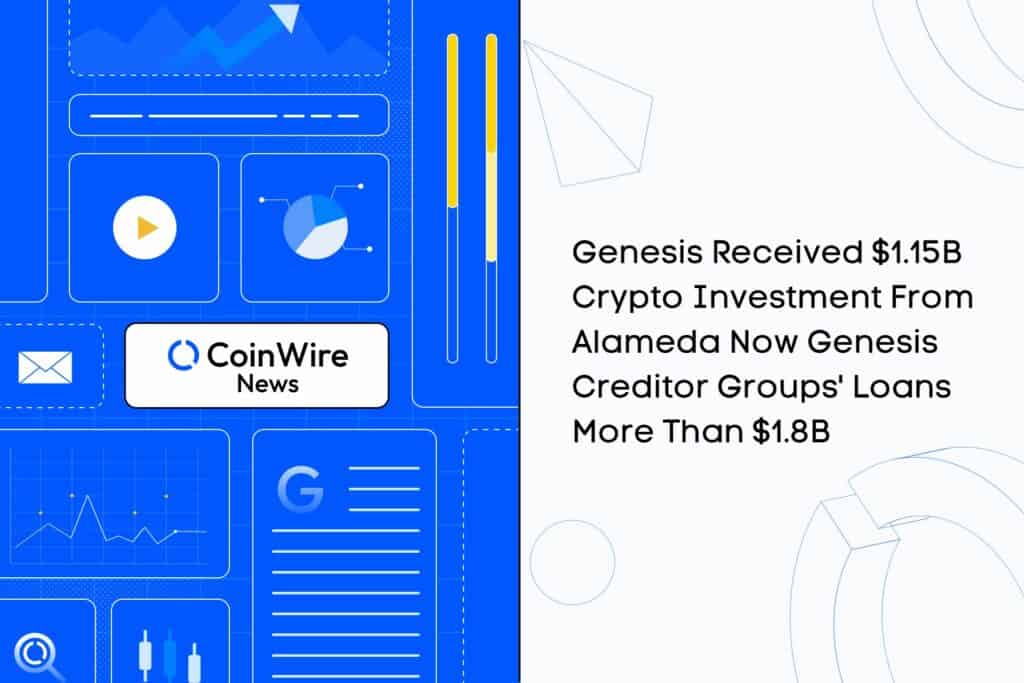 Genesis Received $1.15B Crypto Investment From Alameda Now Genesis Creditor Groups' Loans More Than $1.8B
