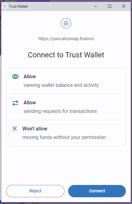 Hướng Dẫn Kết Nối Pancakeswap Với Trust Wallet 2