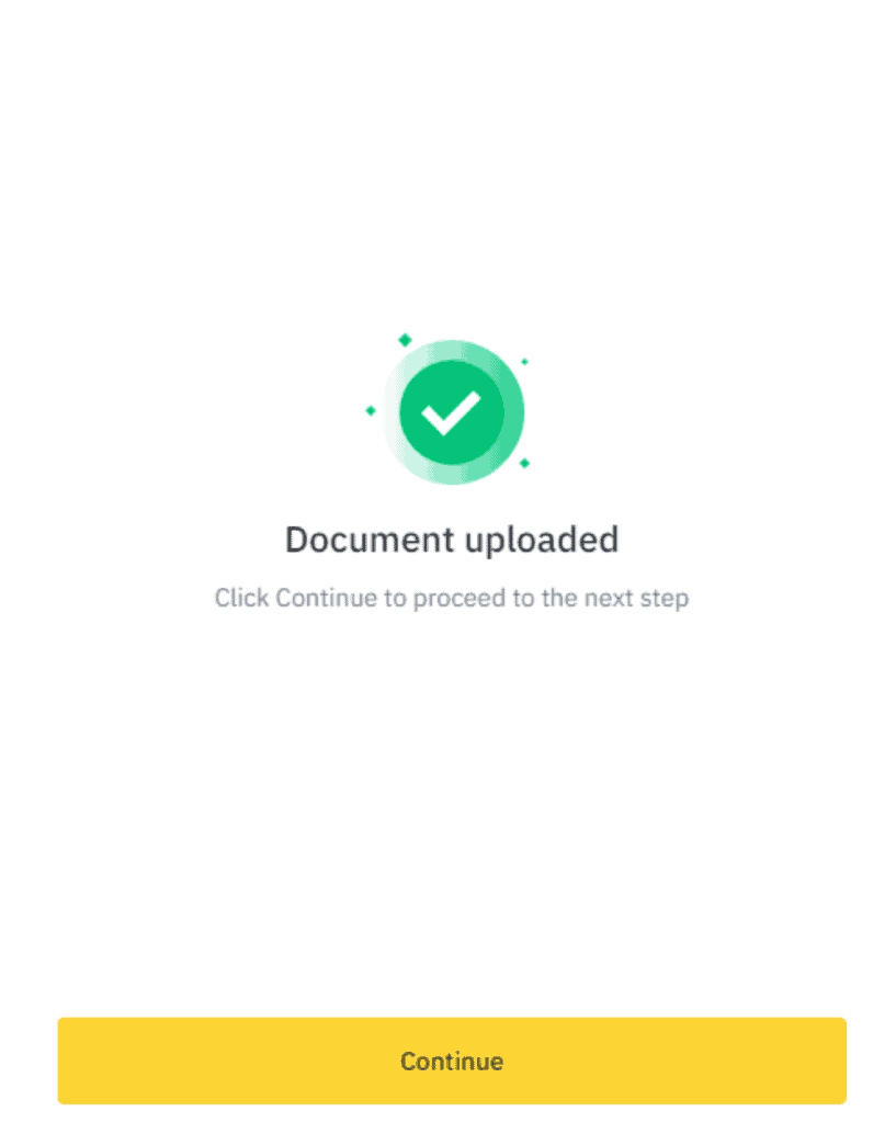 Finish Uploading The Verification Documentation