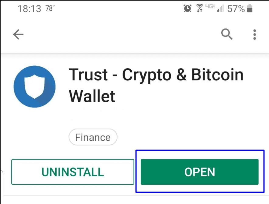 Open Trust Wallet App