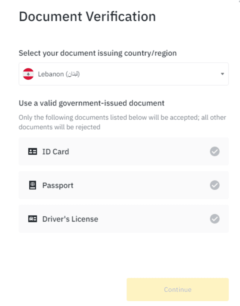 Select And Submit The Id Documents
