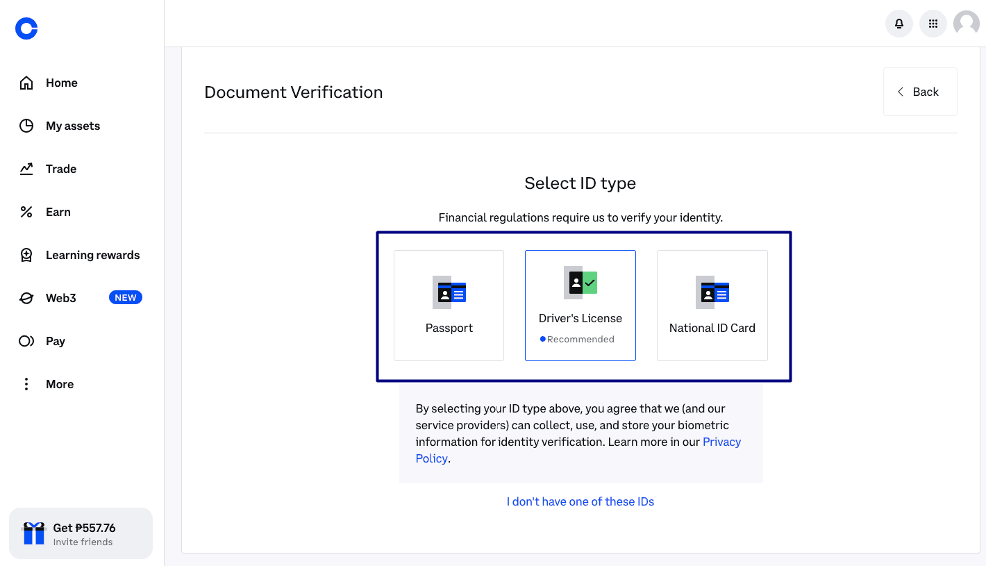 how long does id verification take on coinbase