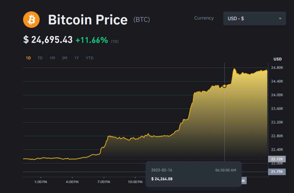 Bitcoin Hits All-Time High Of $24K