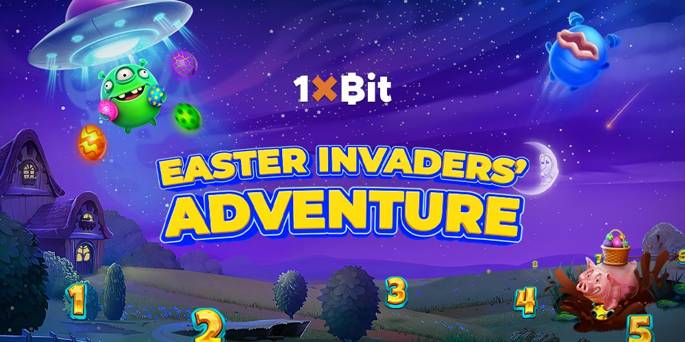 1Xbit Easter Invaders' Adventure