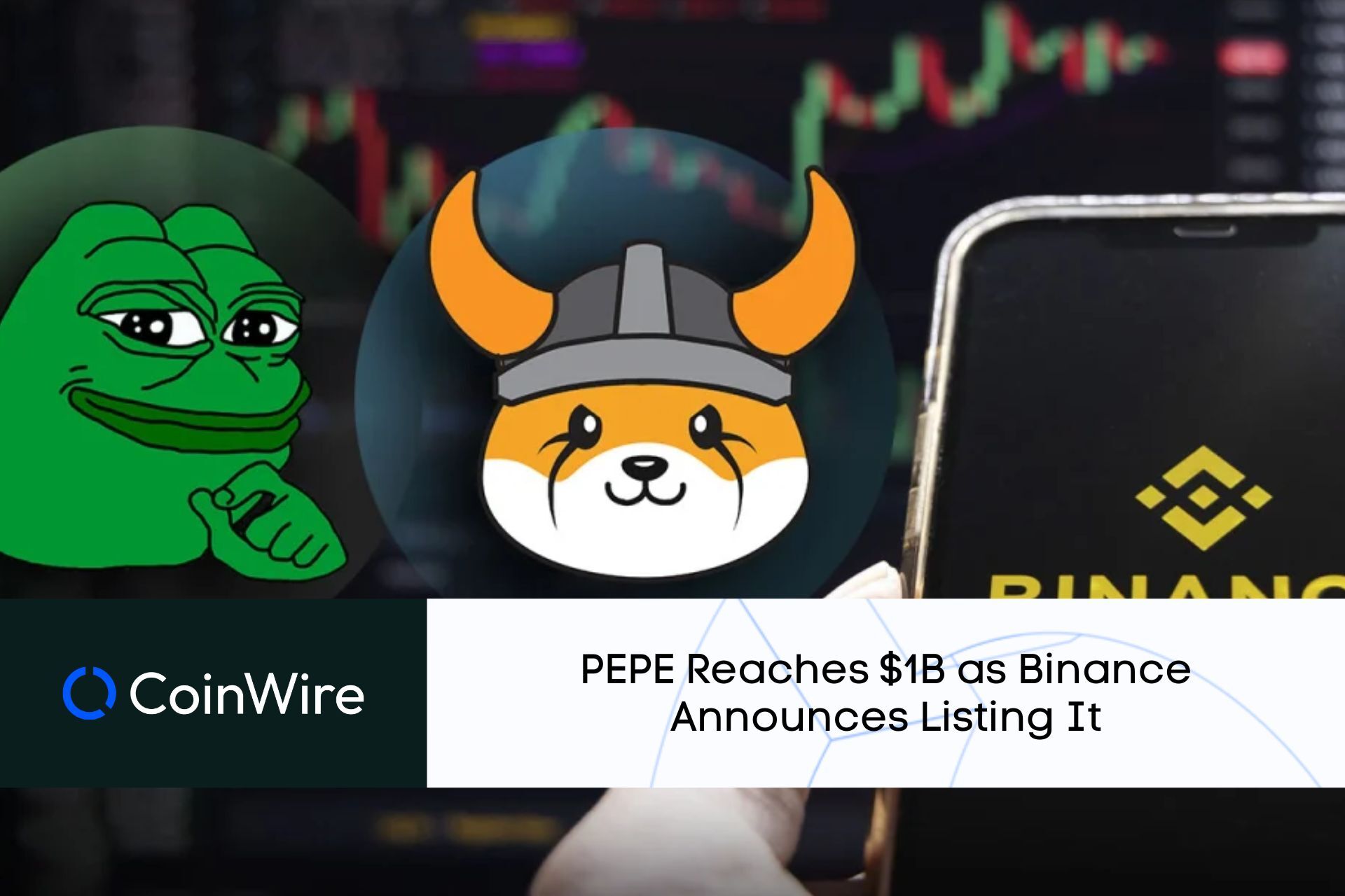 Pepe Reaches $1B As Binance Announces Listing It
