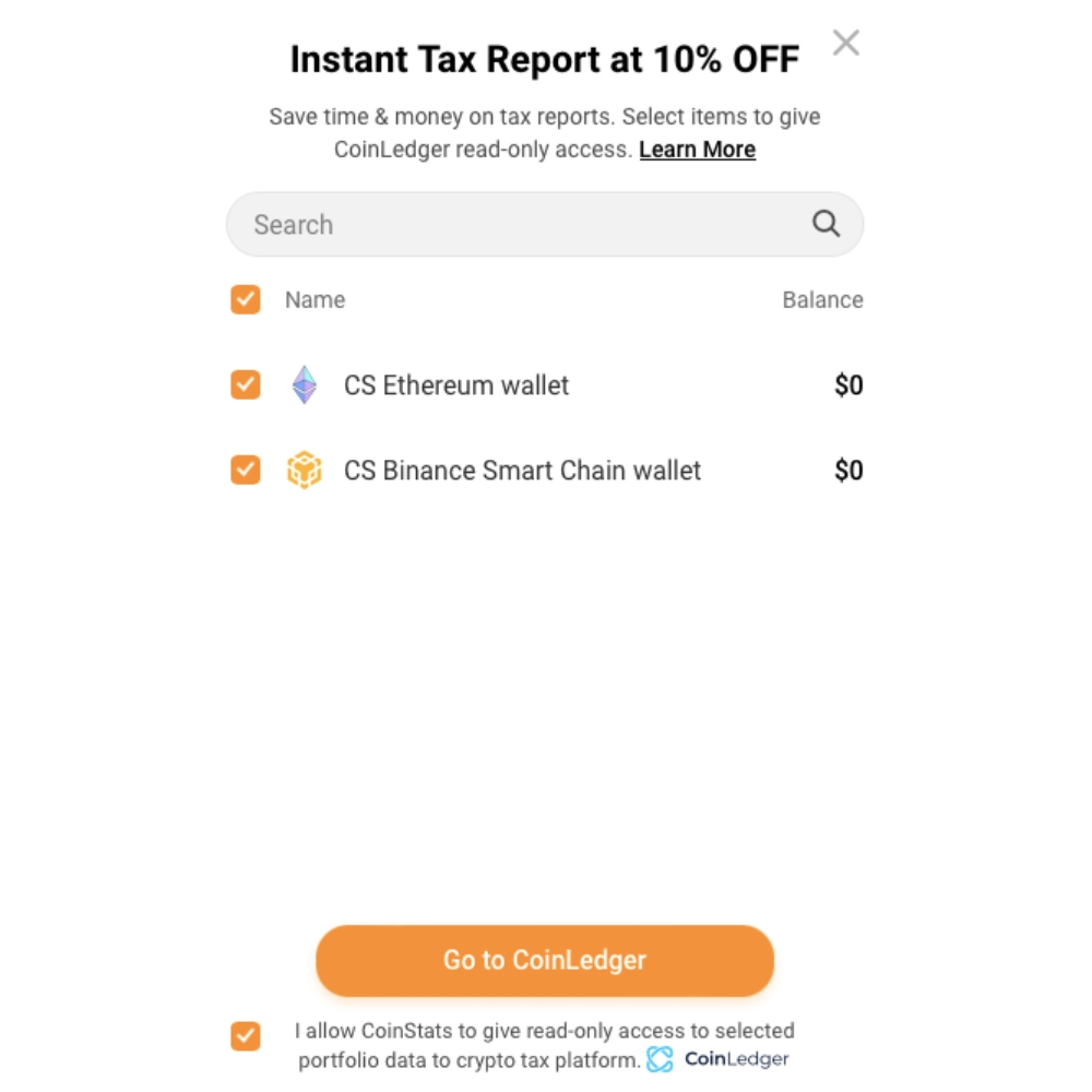Coinstats Integrate For Tax Reporting 1