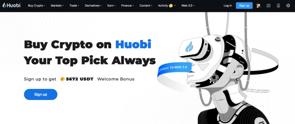 Huobi Global Homepage