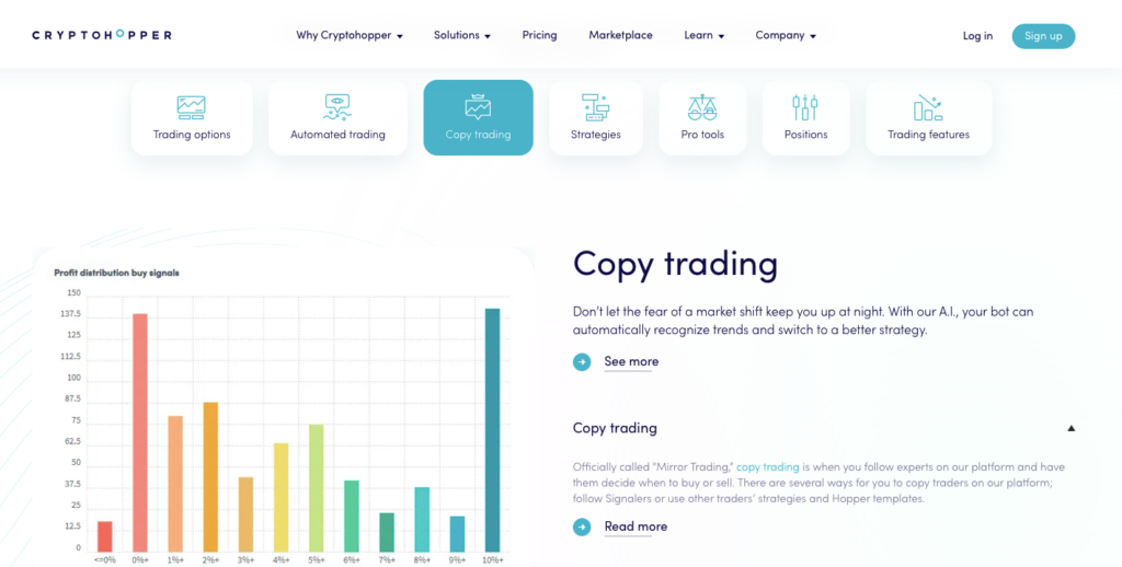 Cryptohopper Best Automated Copy Trading Platform