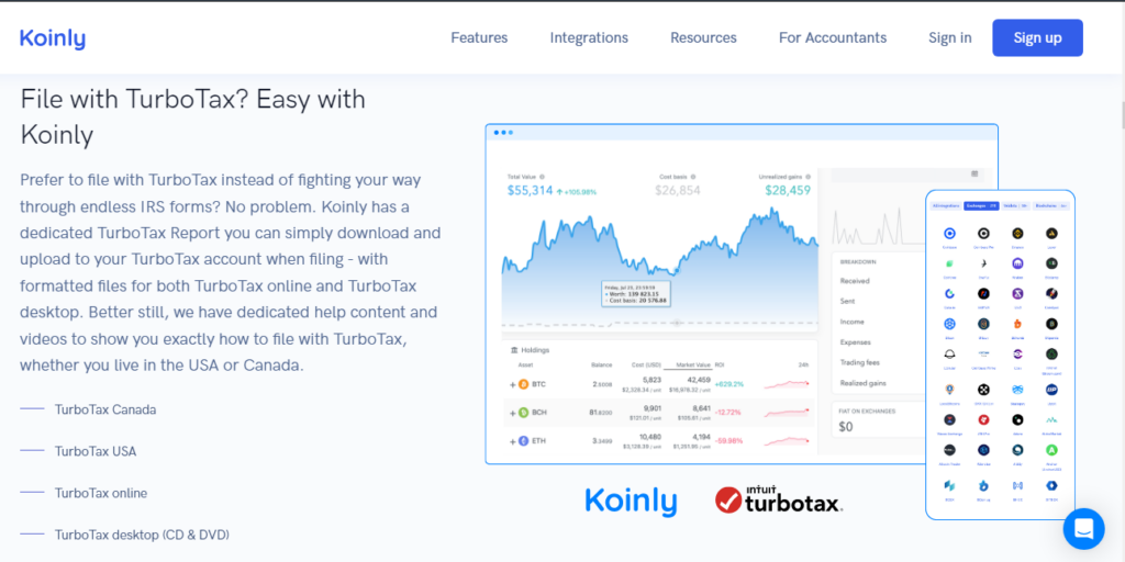 Koinly Review Tax Software Integration