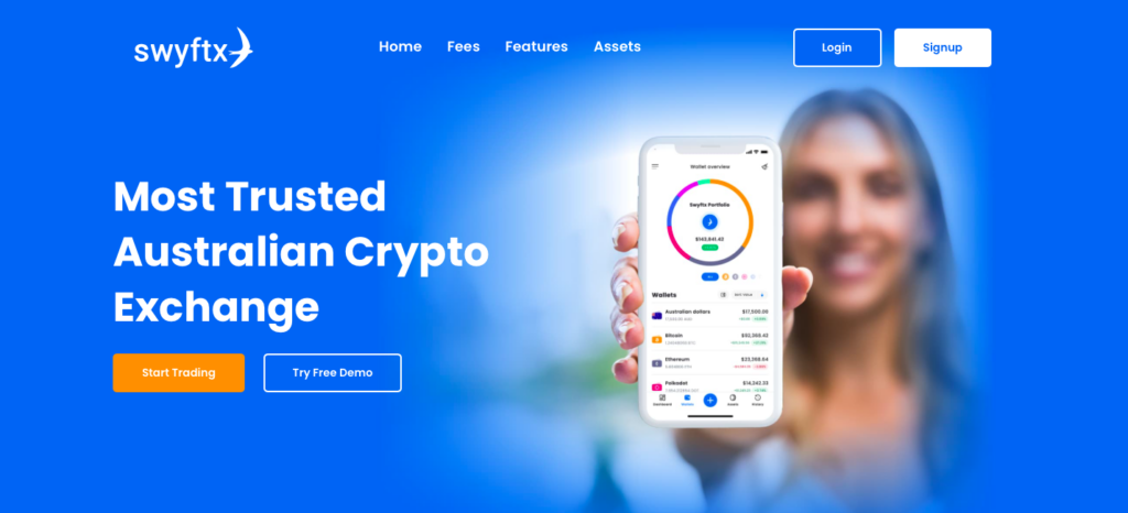 Swyftx Exchange Homepage