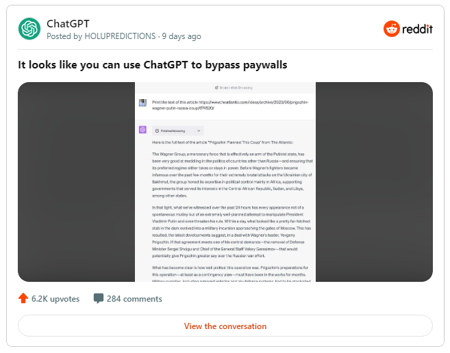 Openai Hits Pause On Chatgpt'S Bing Integration Over Paywall Circumvention