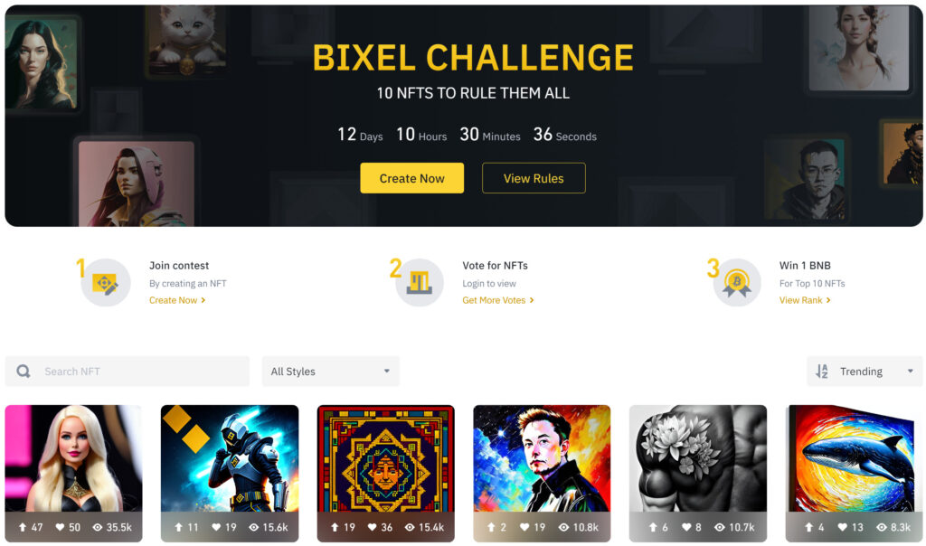 Bixel Challenge On Binance