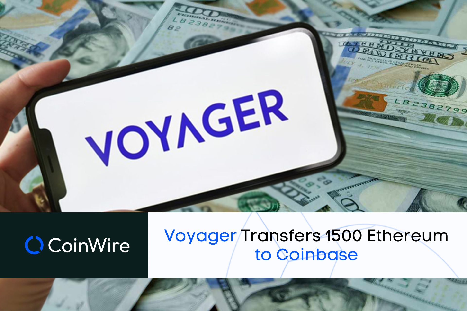 Voyager Transfers 1500 Ethereum To Coinbase