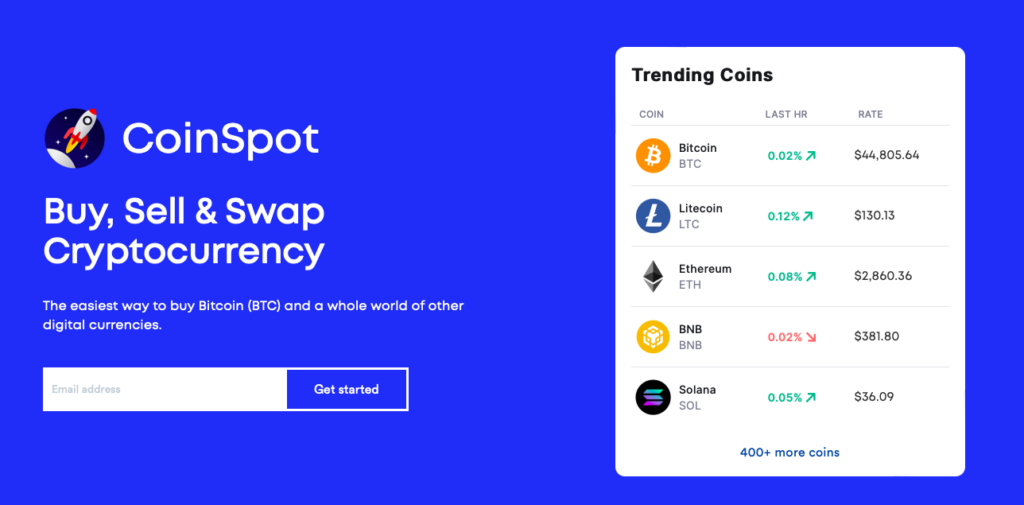 Coinspot Homepage Image