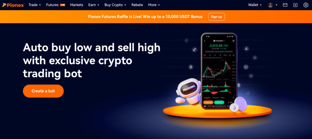 Pionex Exchange Homepage