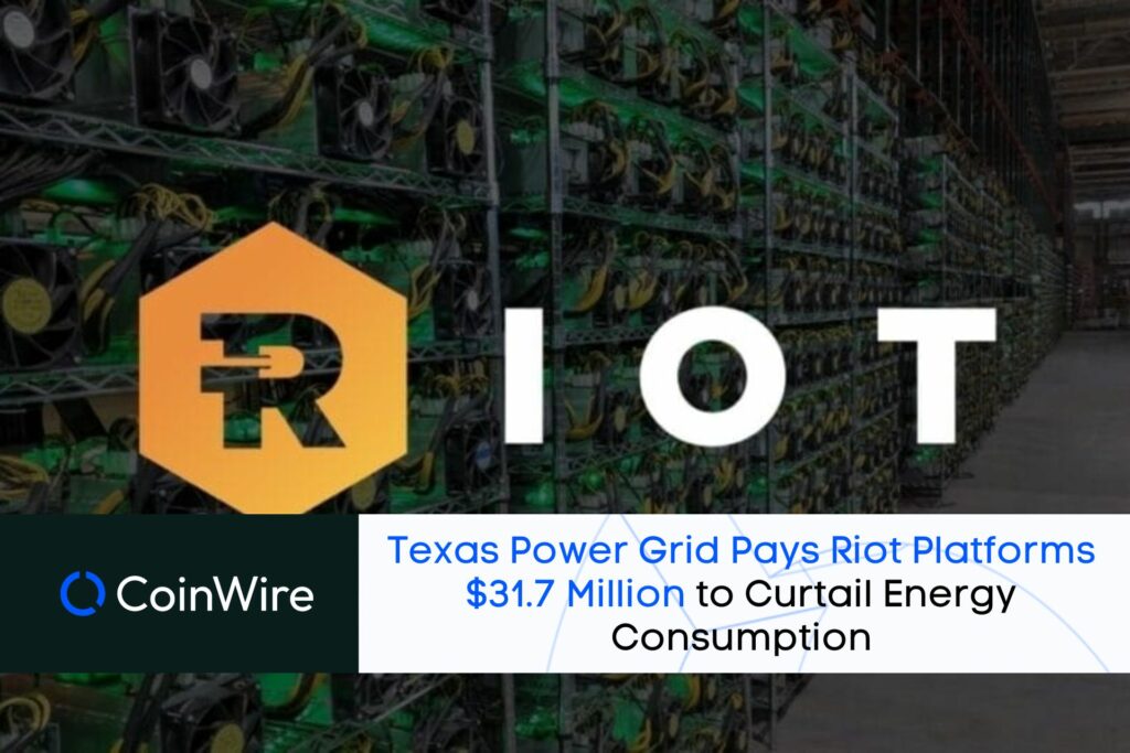 Texas Power Grid Pays Riot Platforms $31.7 Million To Curtail Energy Consumption