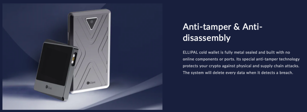 Anti-Disassembly And Anti-Temper Feature On Ellipal Titan