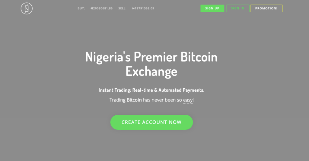 Nairaex Exchange Homepage