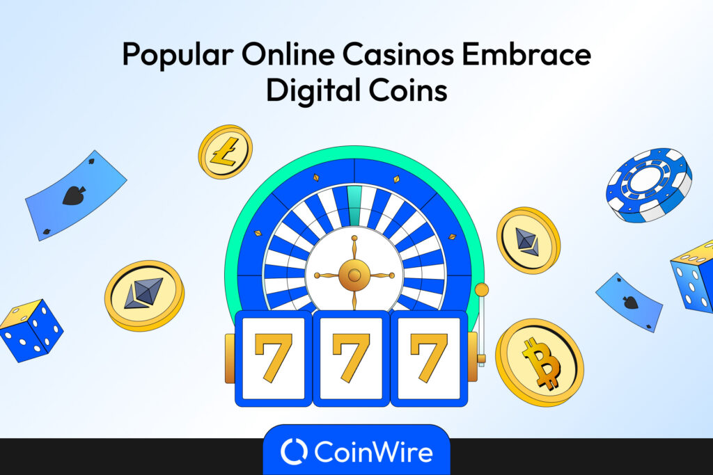Polular Online Casinos Embrace Digital Coins Image