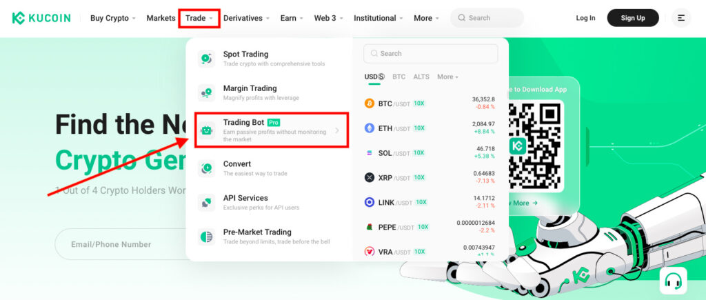 How To Use Kucoin Trading Bot Step 1