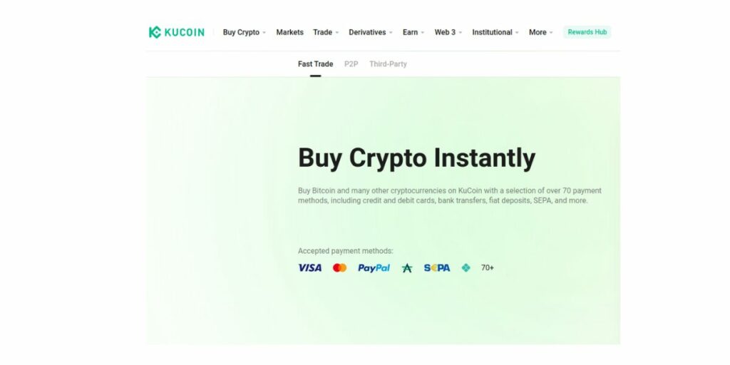 Kucoin Deposit Methods