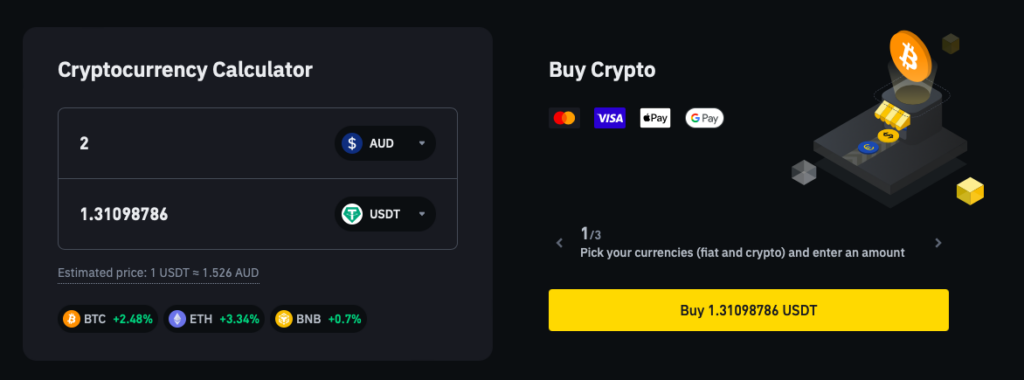 Buy Crypto With Credit Card On Binance