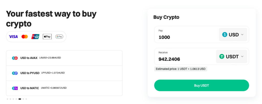 Buy Crypto With Credit Card On Bitget