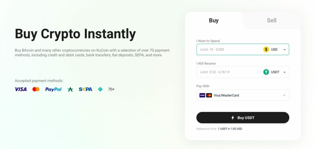 Buy Crypto With Credit Card On Kucoin
