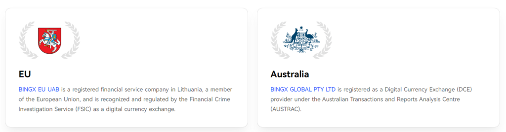 Bingx Regulatory Standard And License
