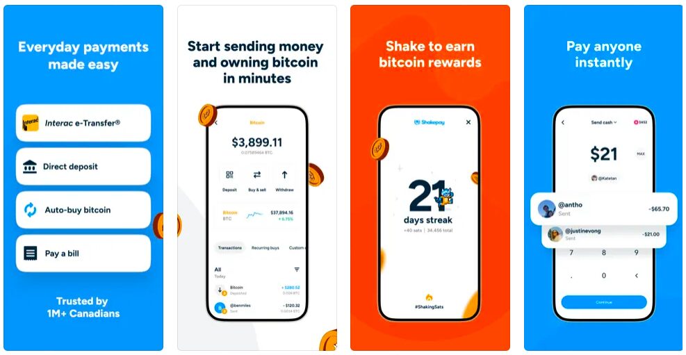 Shakepay Mobile App