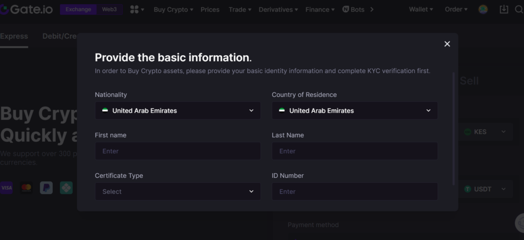 complete the kyc