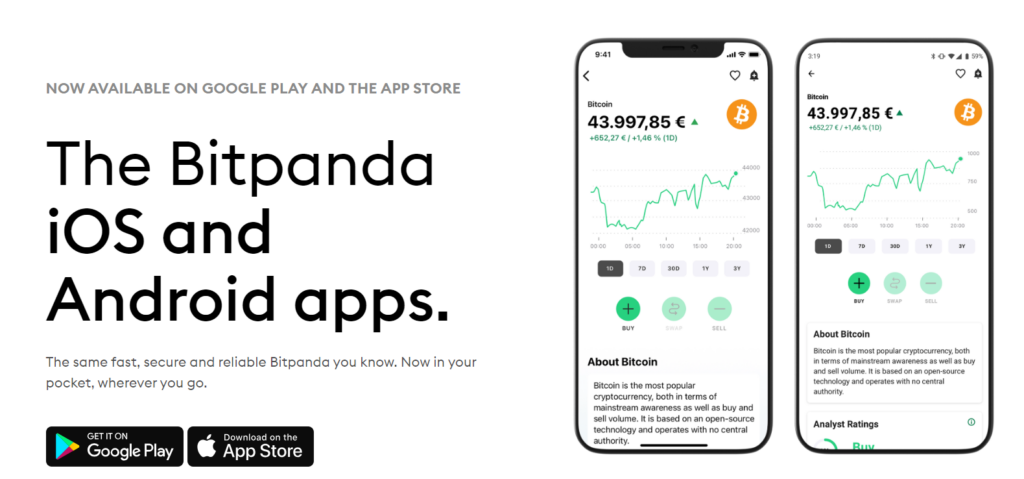 bitpanda mobile app