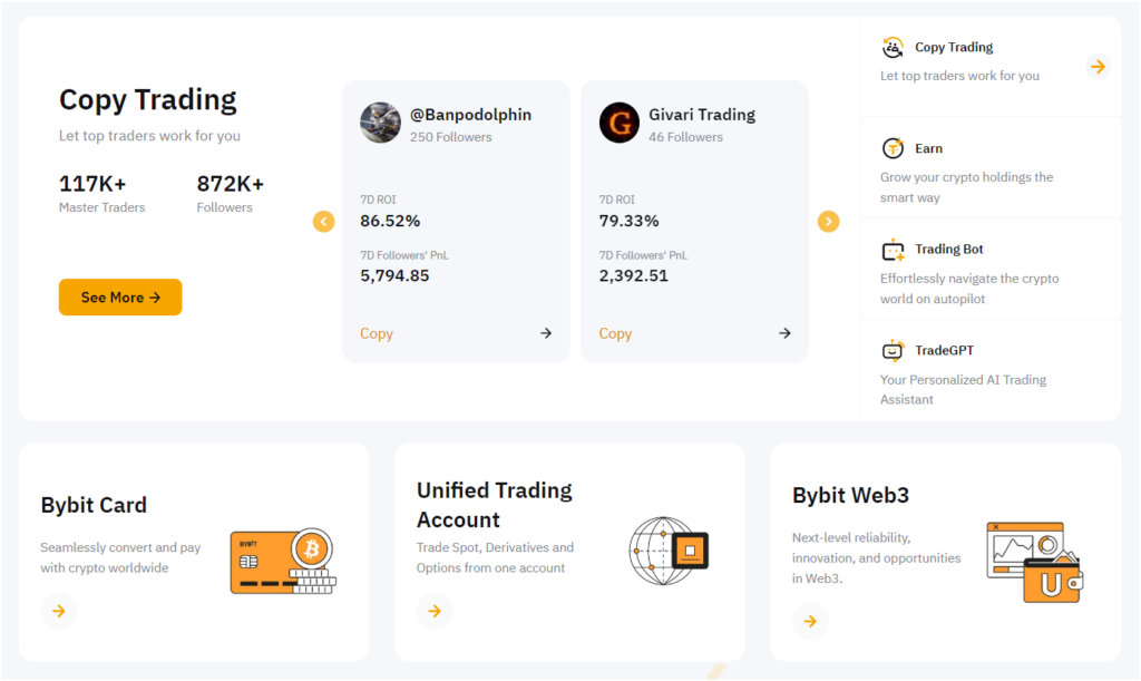 features of bybit