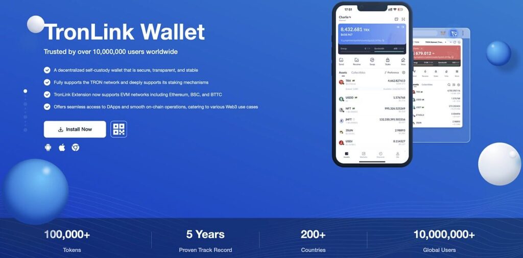 Wallets Supproted Tron Network