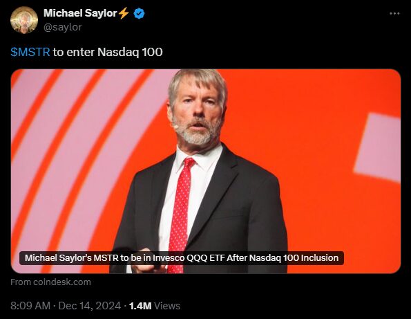 MicroStrategy Joins Nasdaq 100 2 Image 2